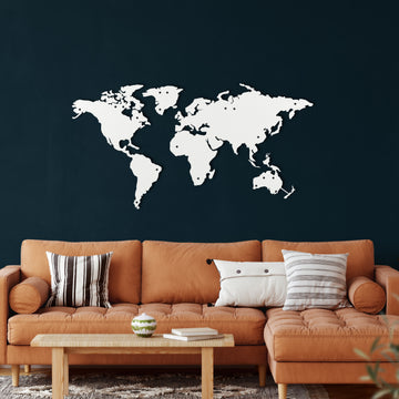 7 Ways To Style Your Walls With World Map Wall Decor