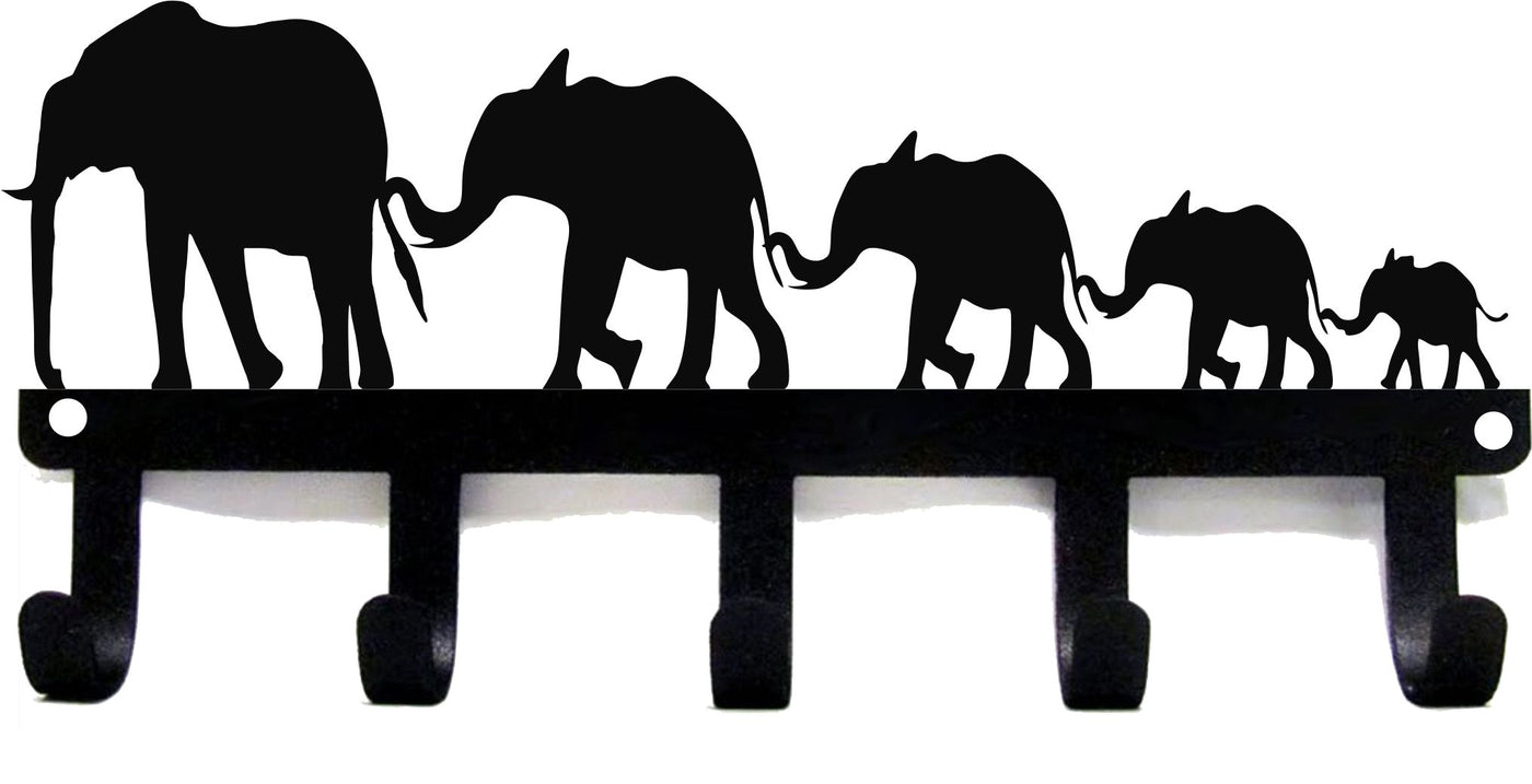 Elephants Key Holder, Metal Decorative Key Organizer
