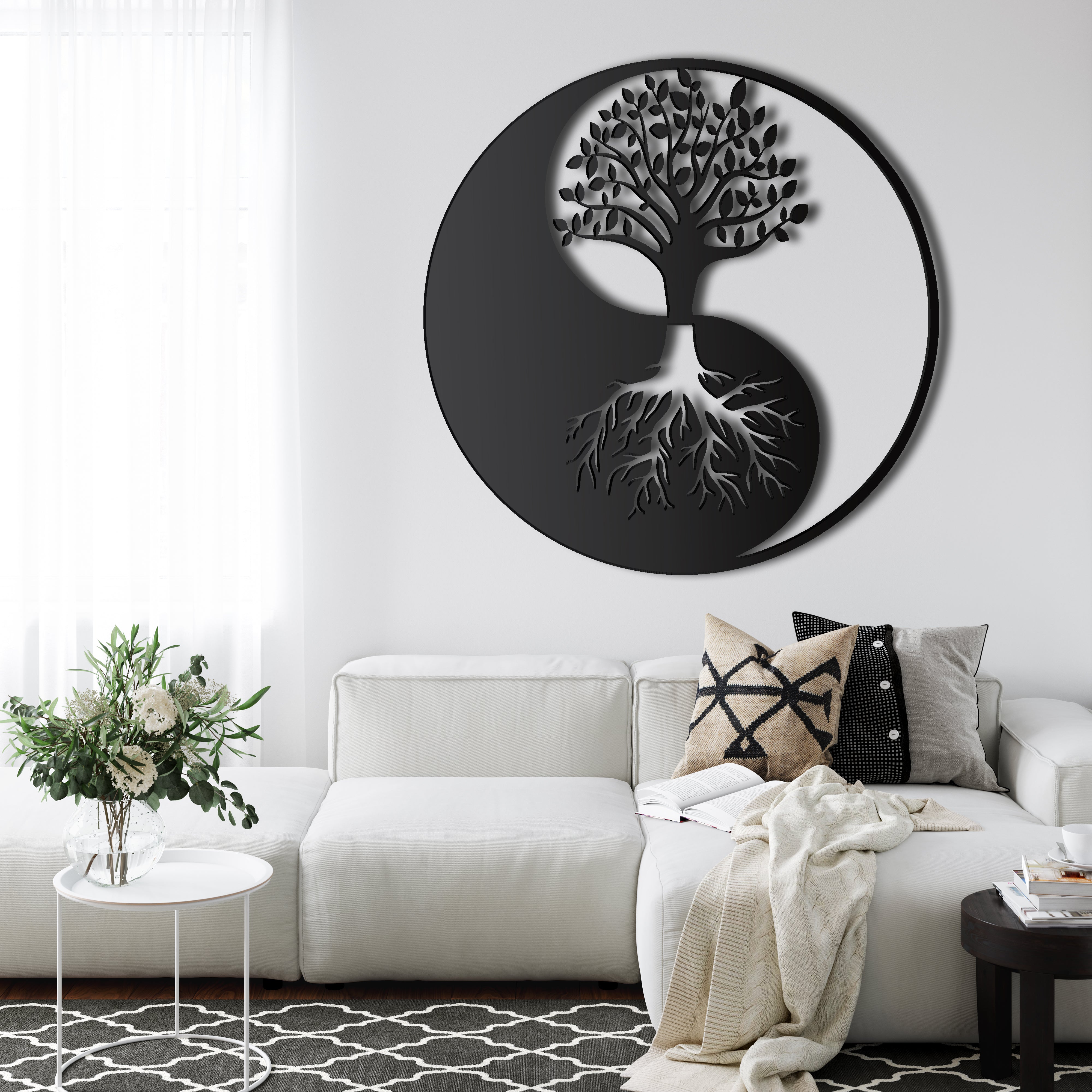 Yin Yang Metal Wall Art – Dekadron