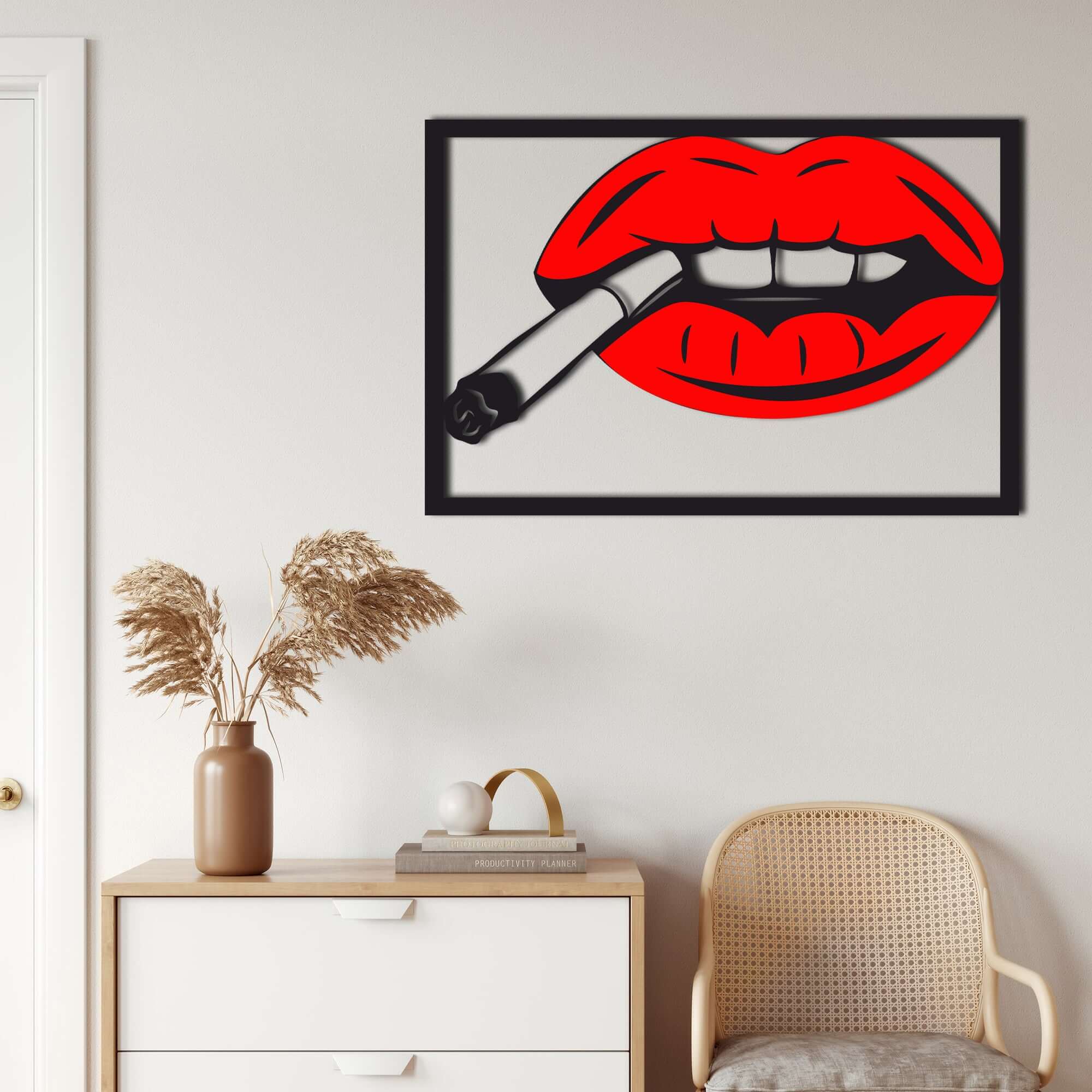 Lips Metal Wall Art Dekadron