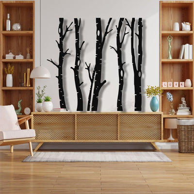 5 Trees Metal Wall Art