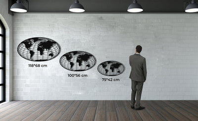 Idées de décoration murale de carte du monde pour votre bureau