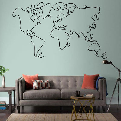 Décoration murale carte du monde : où l'art rencontre la géographie