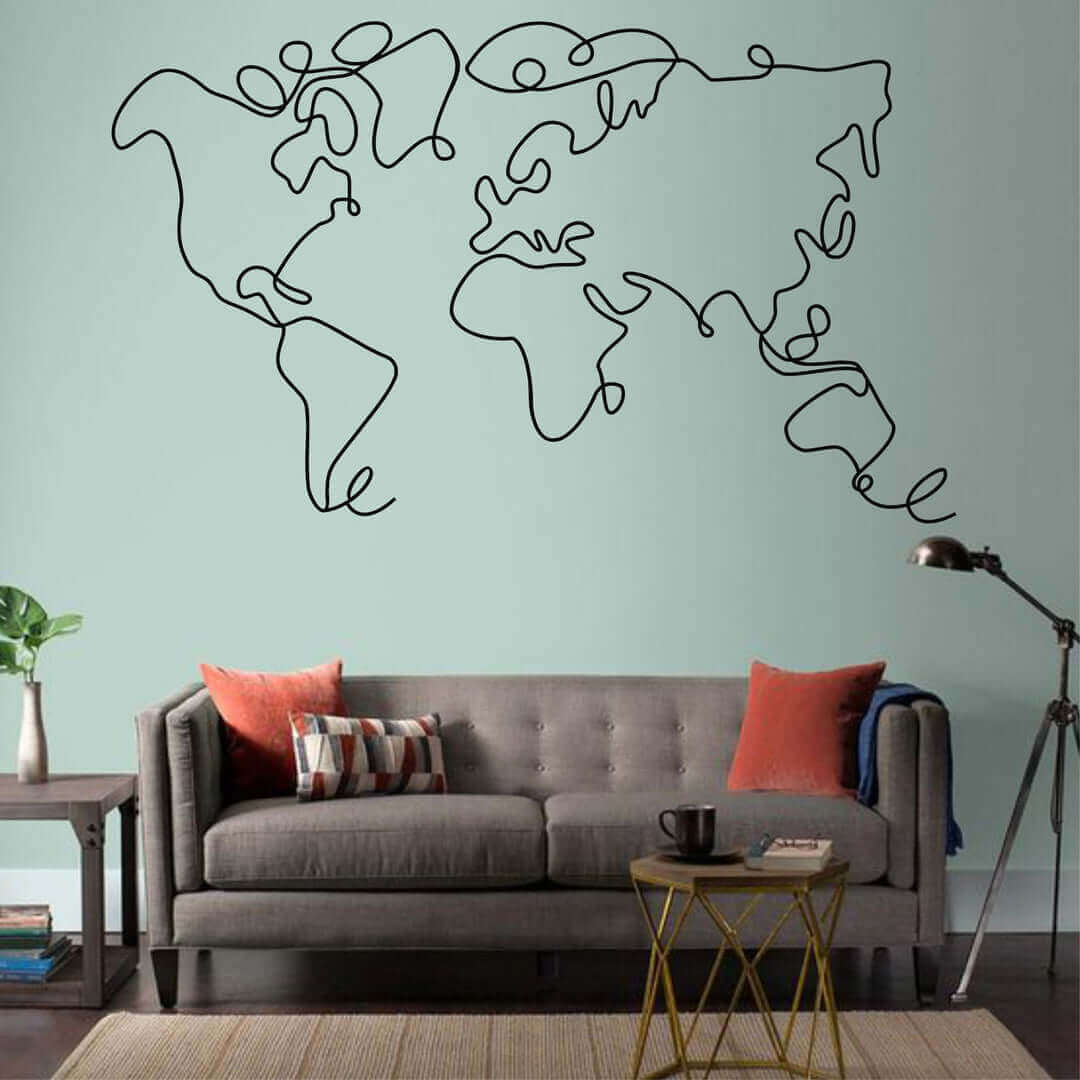 World Map Wall Decor: Where Art Meets Geography – Dekadron