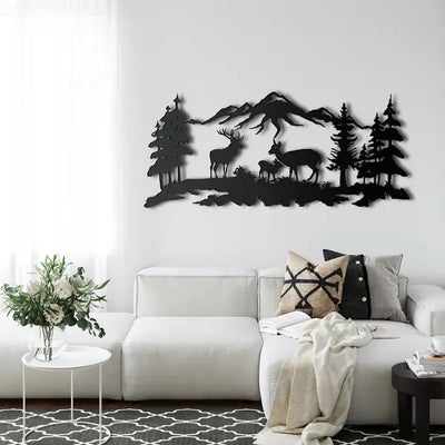 Werten Sie Ihr Wohnzimmer mit atemberaubender Wandkunst aus Metall auf