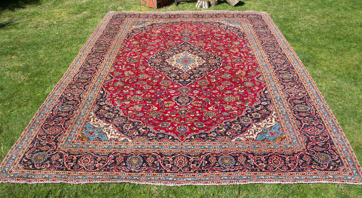 Vintage Oriental Premium Handmade Unique Rug  9'10'' X 13'4''