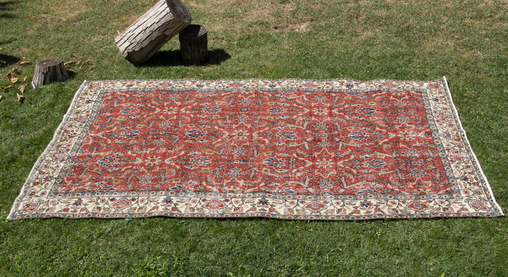 Vintage Handmade Unique Rug  5'3''  X  8'6''