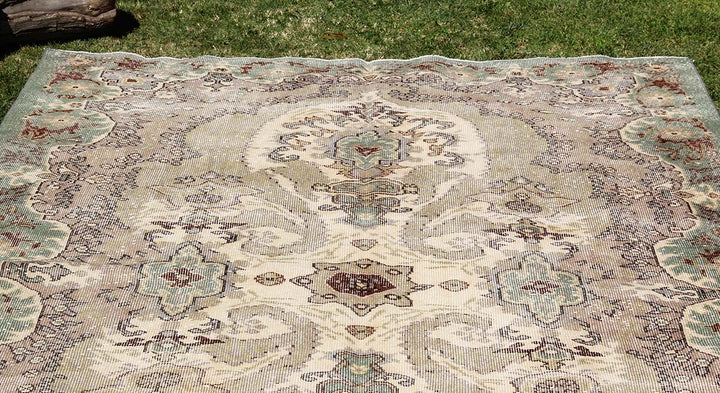 Vintage Handmade Unique Rug  6'3'' X 11'0''