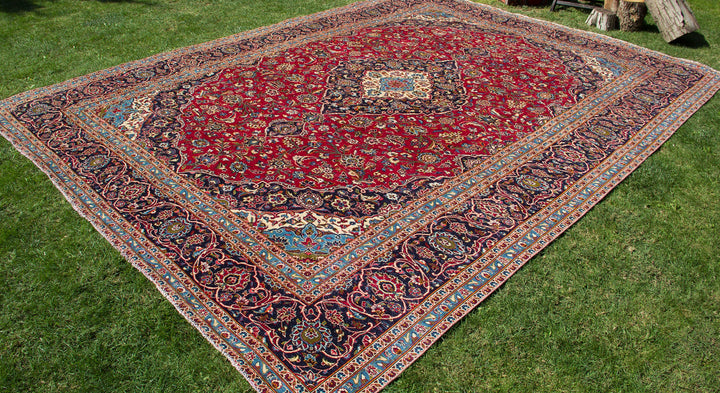Vintage Oriental Premium Handmade Unique Rug  9'10'' X 13'4''