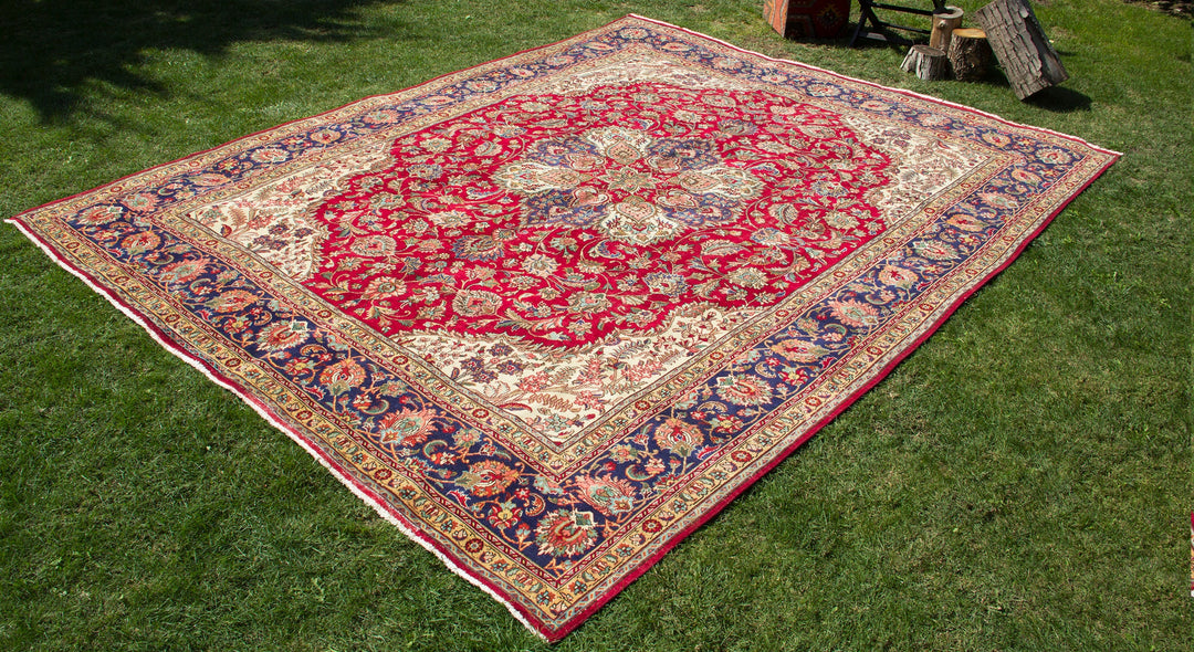 Vintage Oriental Premium Handmade Unique Rug  9'9'' X 12'10''