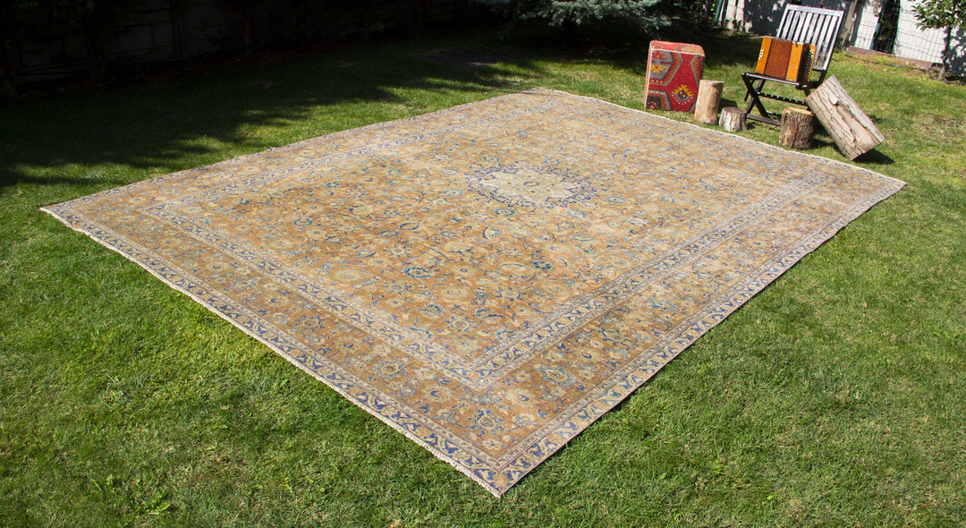 Vintage Oriental Premium Handmade Unique Rug  9'9'' X 13'2''