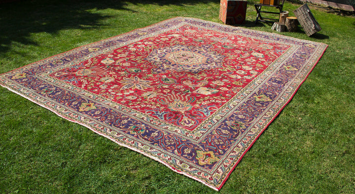 Vintage Oriental Premium Handmade Unique Rug  9'10'' X 12'10''