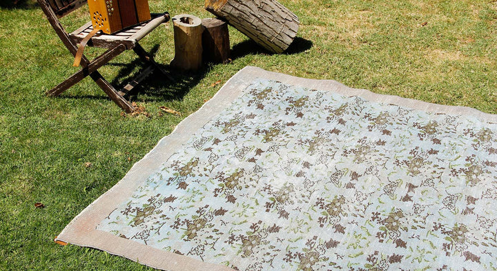 Vintage Handmade Unique Rug  6'2'' X 10'3''