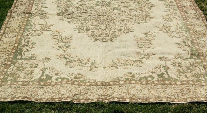 Vintage Carved Handmade Unique Rug  5'11'' X 9'3''