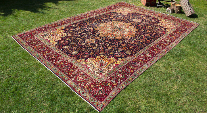 Vintage Oriental Premium Handmade Unique Rug Natural 9'7''  X  13'3''