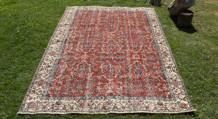 Vintage Handmade Unique Rug  5'3''  X  8'6''