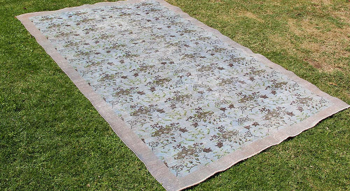 Vintage Handmade Unique Rug  6'2'' X 10'3''