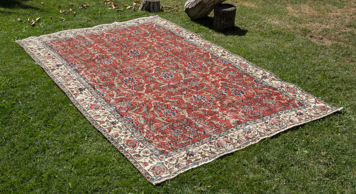 Vintage Handmade Unique Rug  5'3''  X  8'6''