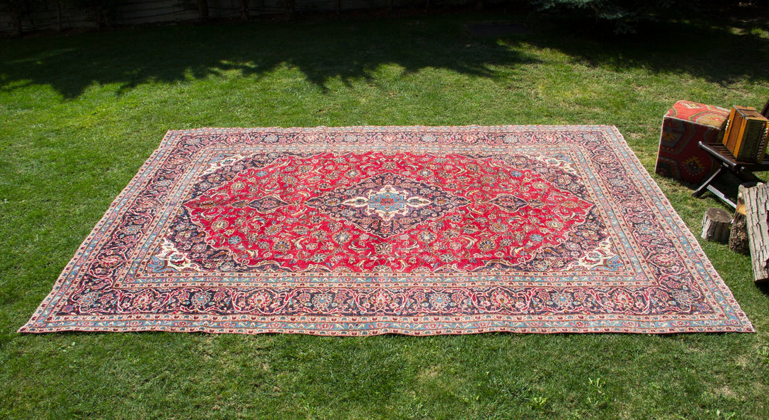 Vintage Oriental Premium Handmade Unique Rug  9'3'' X 12'10''