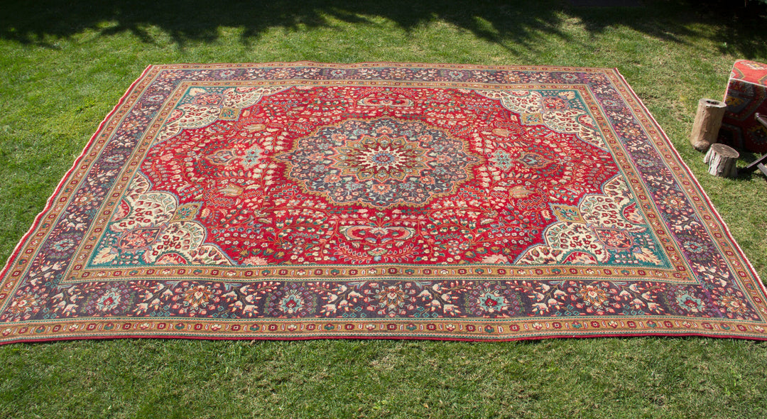 Vintage Oriental Premium Handmade Unique Rug  10'1'' X 12'8''