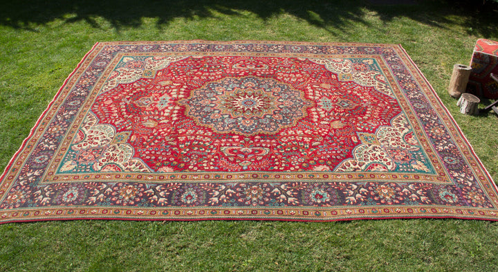 Vintage Oriental Premium Handmade Unique Rug  10'1'' X 12'8''