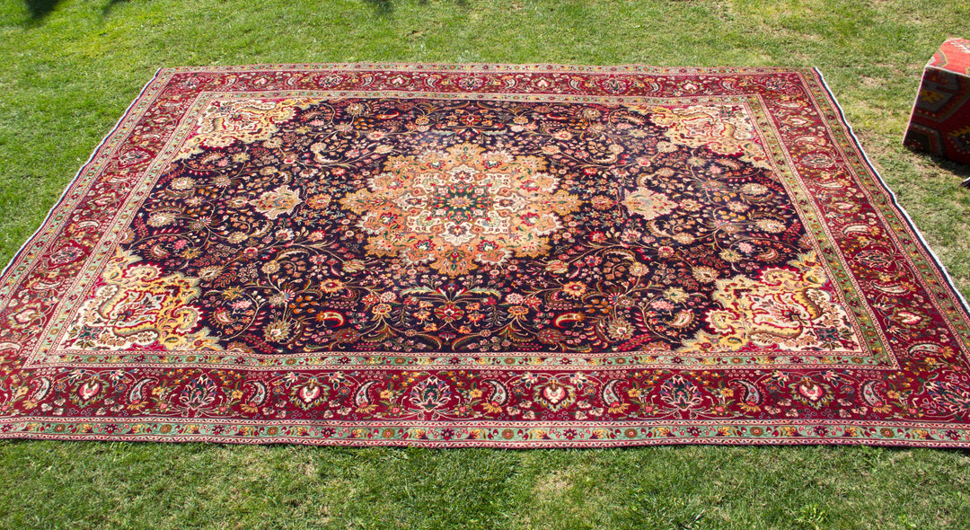 Vintage Oriental Premium Handmade Unique Rug Natural 9'7''  X  13'3''