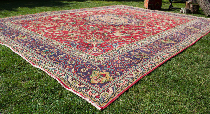 Vintage Oriental Premium Handmade Unique Rug  9'10'' X 12'10''