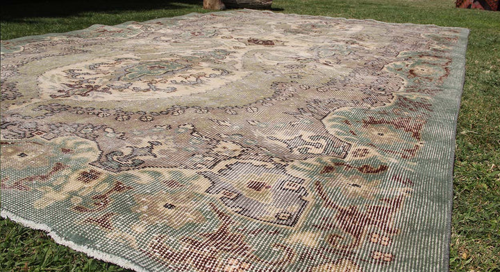 Vintage Handmade Unique Rug  6'3'' X 11'0''