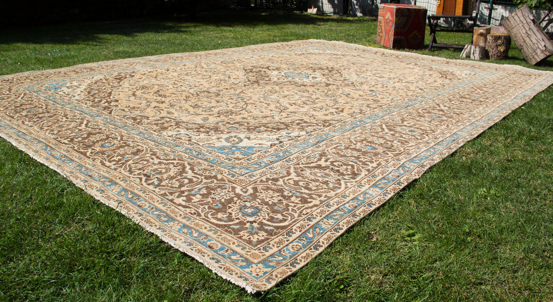 Vintage Oriental Premium Handmade Unique Rug  9'5'' X 12'12''
