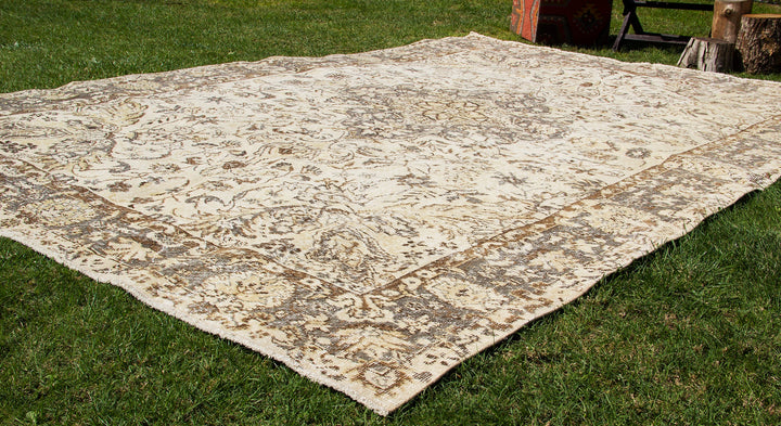 Vintage Handmade Unique Rug  6'9'' X 10'6''