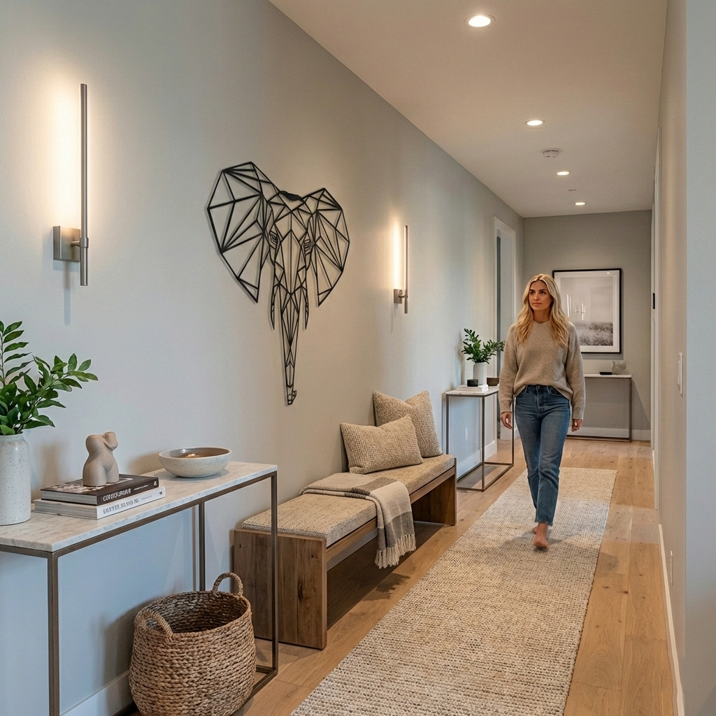 Geometric Elephant Head