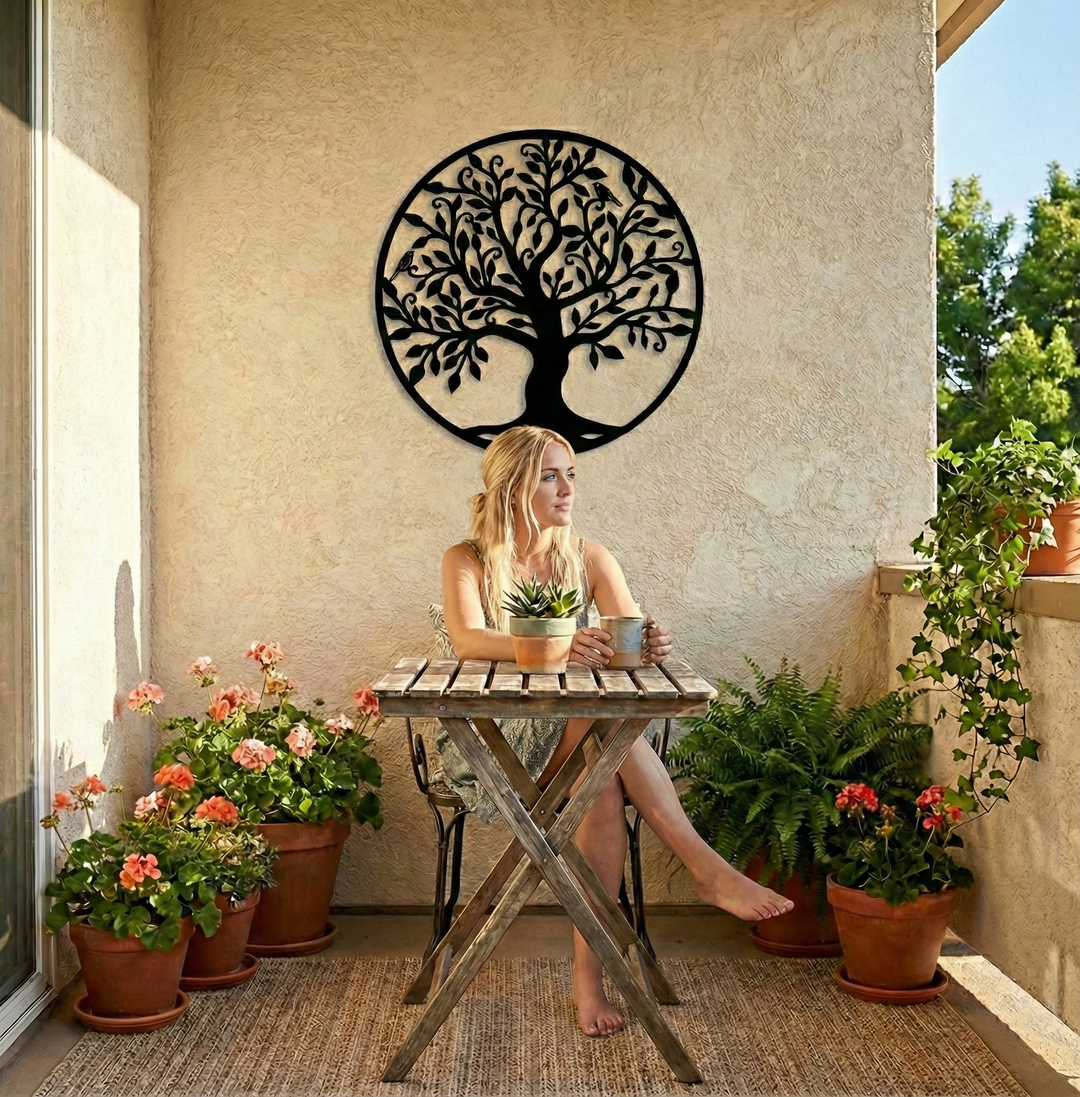 Arte da parete in metallo Albero Genealogico