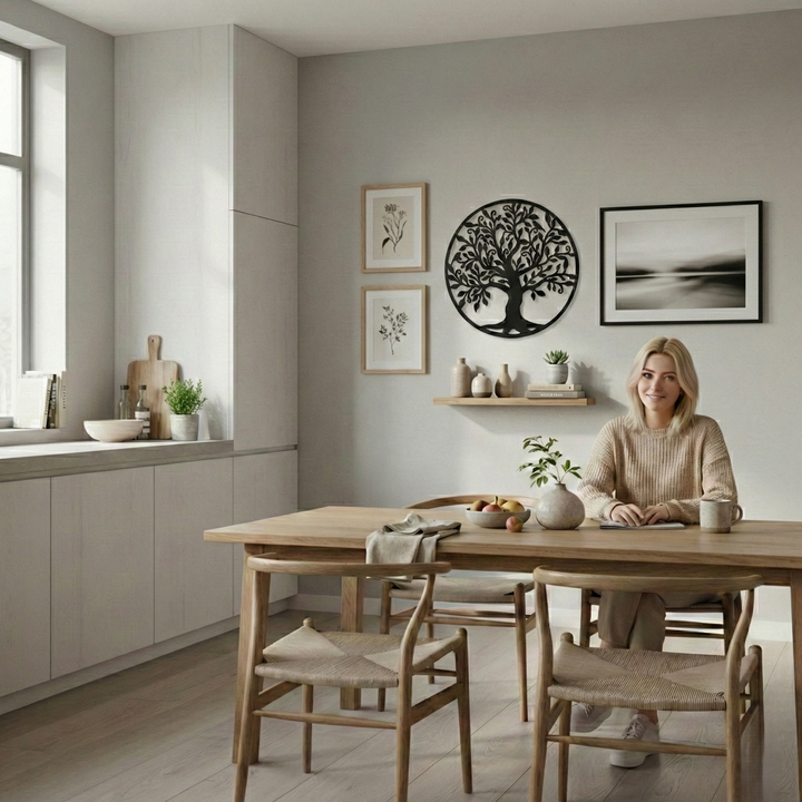 Arte da parete in metallo Albero Genealogico