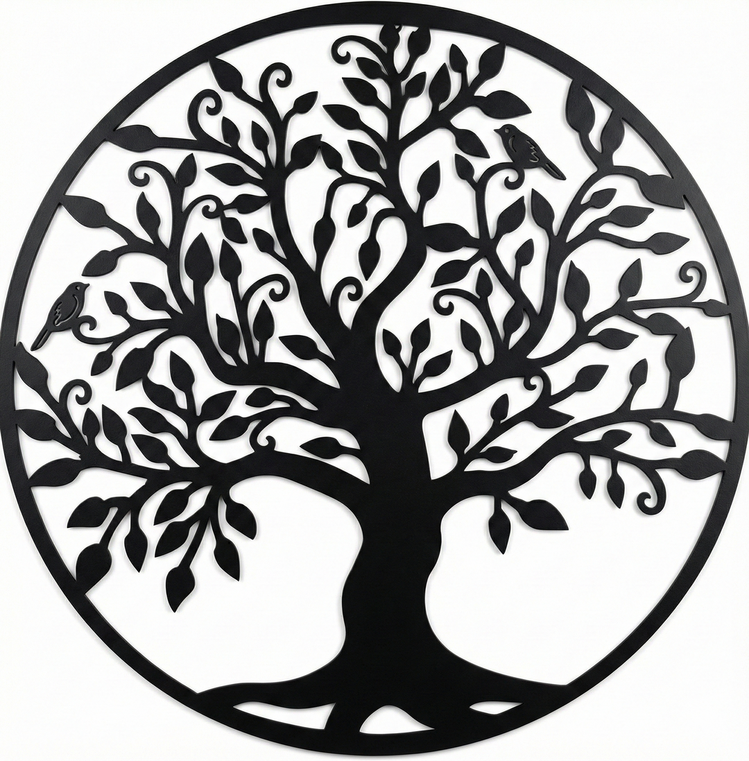 Arte da parete in metallo Albero Genealogico