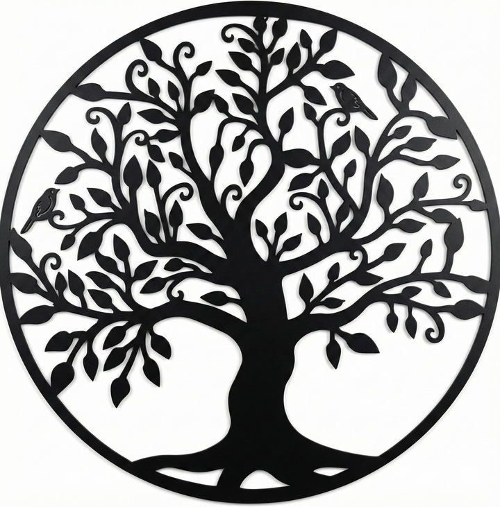 Arte da parete in metallo Albero Genealogico