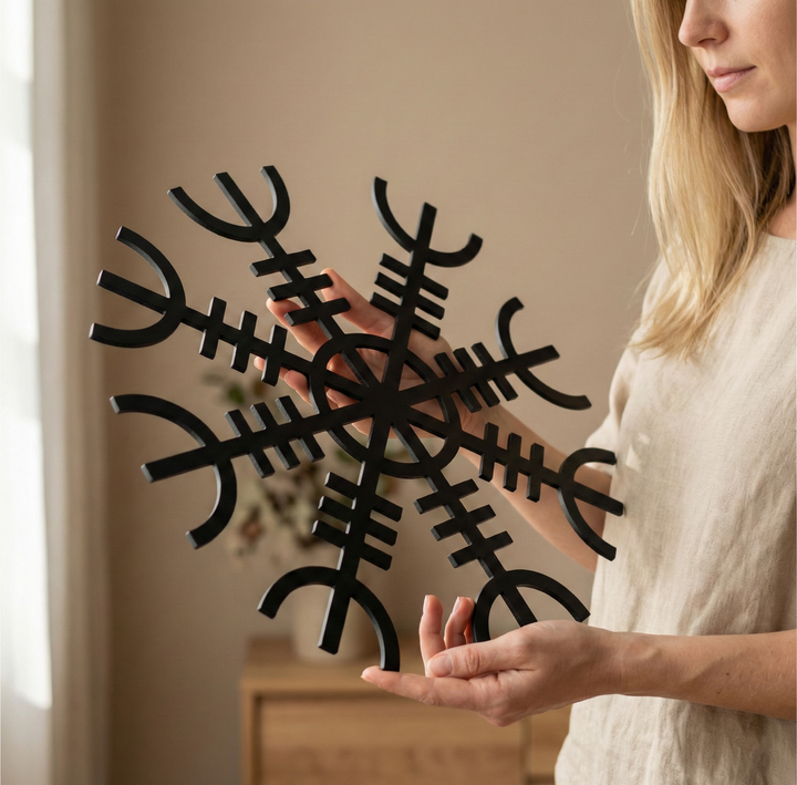 Arte de Pared Metálico Helm of Awe