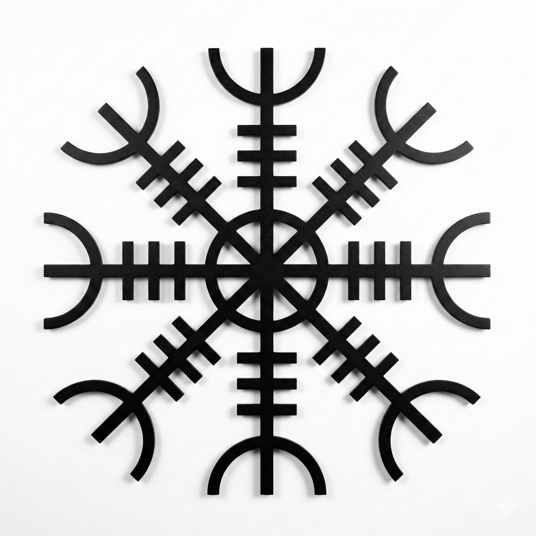 Arte de Pared Metálico Helm of Awe