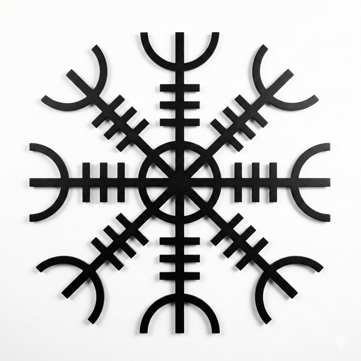 Arte de Pared Metálico Helm of Awe