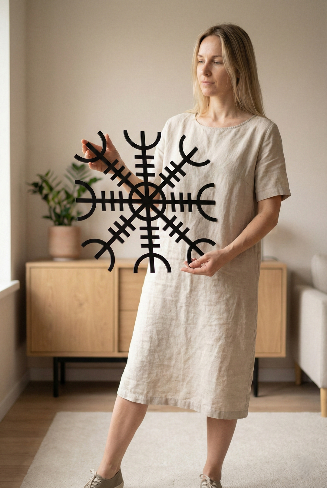 Arte de Pared Metálico Helm of Awe