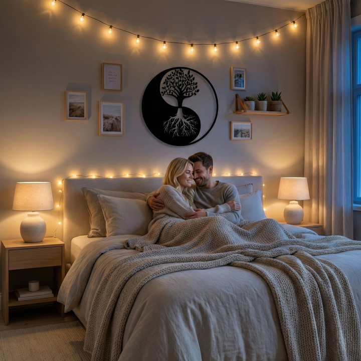 Arte de Pared de Metal Yin Yang