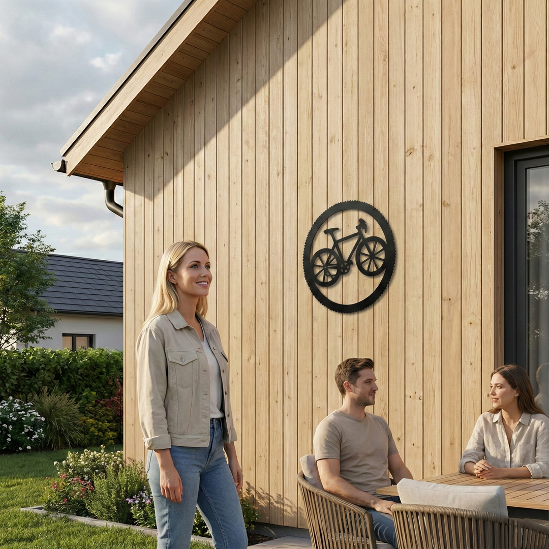 Bicicleta Arte de Pared de Metal