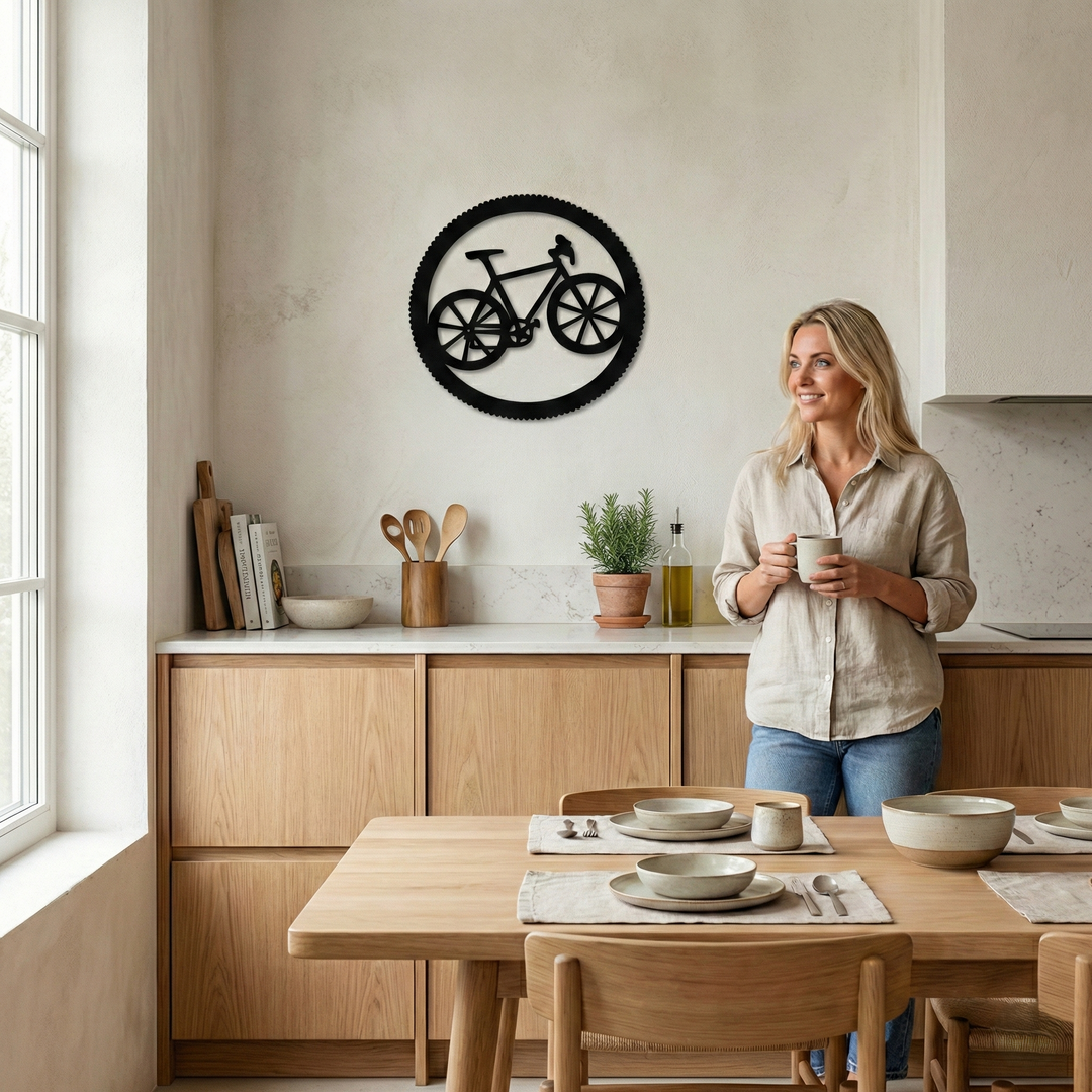 Bicicleta Arte de Pared de Metal