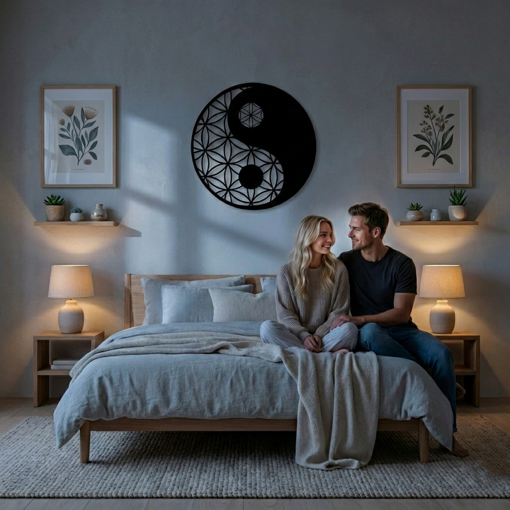 Yin Yang Metall Wandkunst