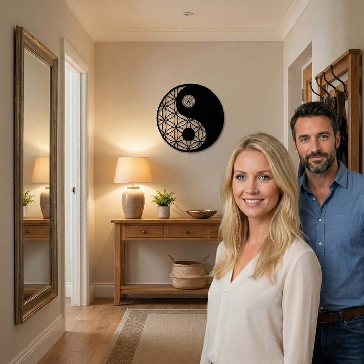 Yin Yang Metall Wandkunst