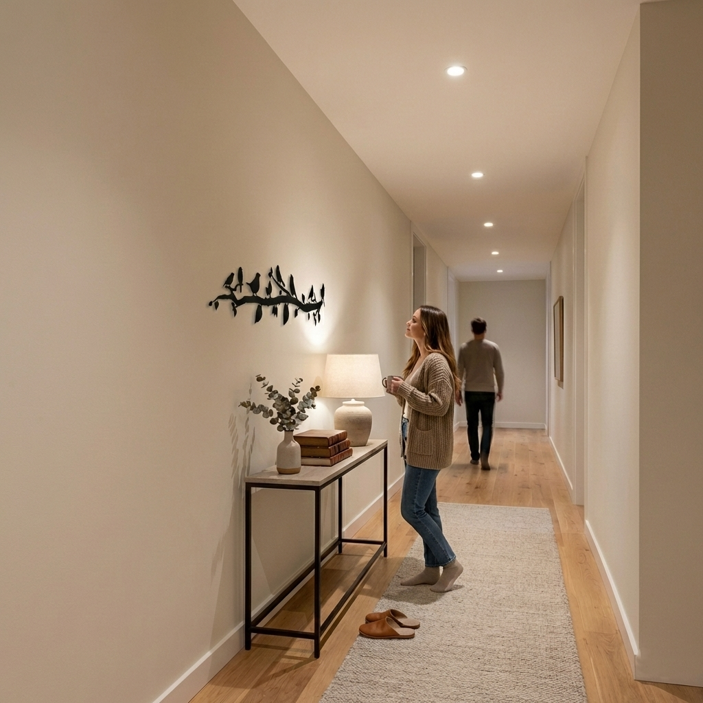 Oiseaux Sur Branche Art Bural en Métal