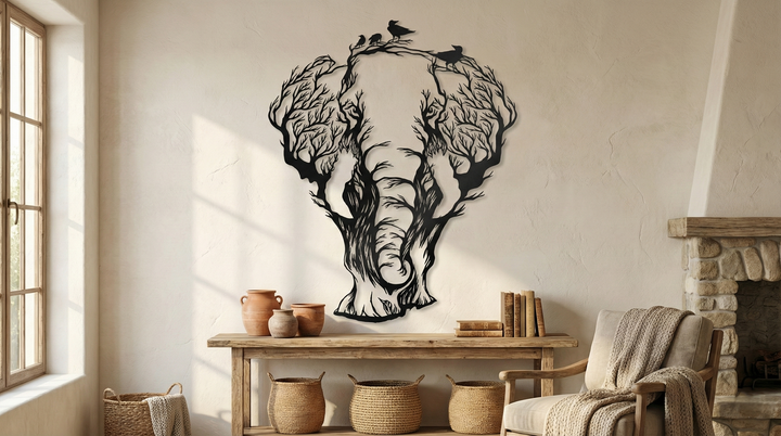 Elephant Metal Wall Art