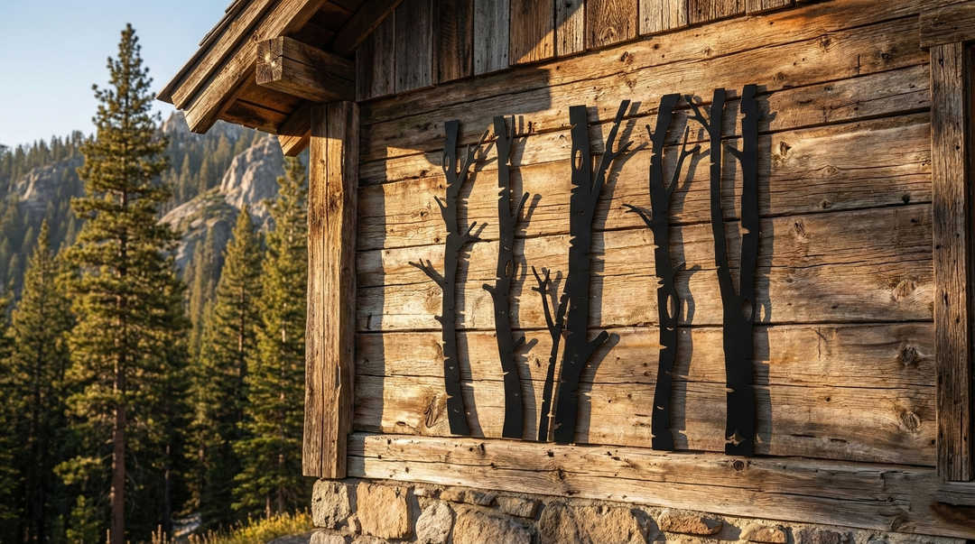 5 Alberi Arte da Parete in Metallo