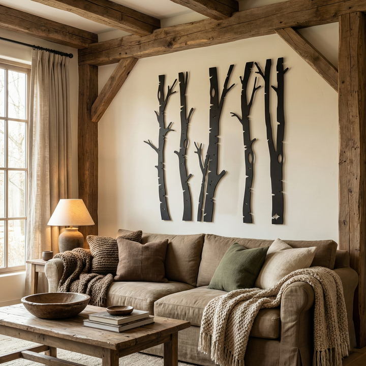 5 Alberi Arte da Parete in Metallo