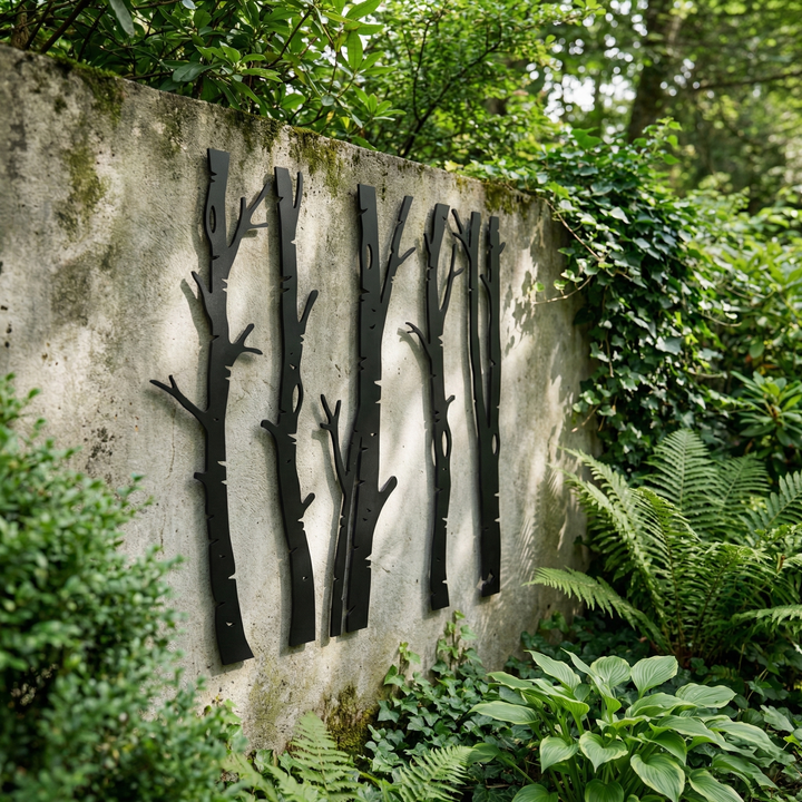 5 Alberi Arte da Parete in Metallo