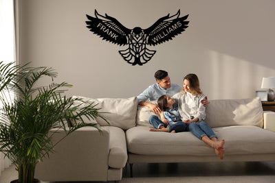 Personalized Eagle Metal Wall Art